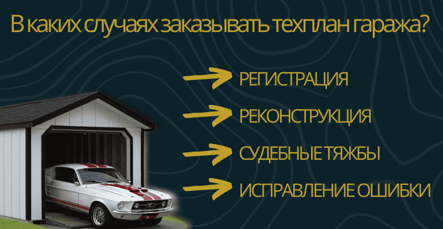 Заказать техплан гаража в Коломне и Коломенском районе под ключ